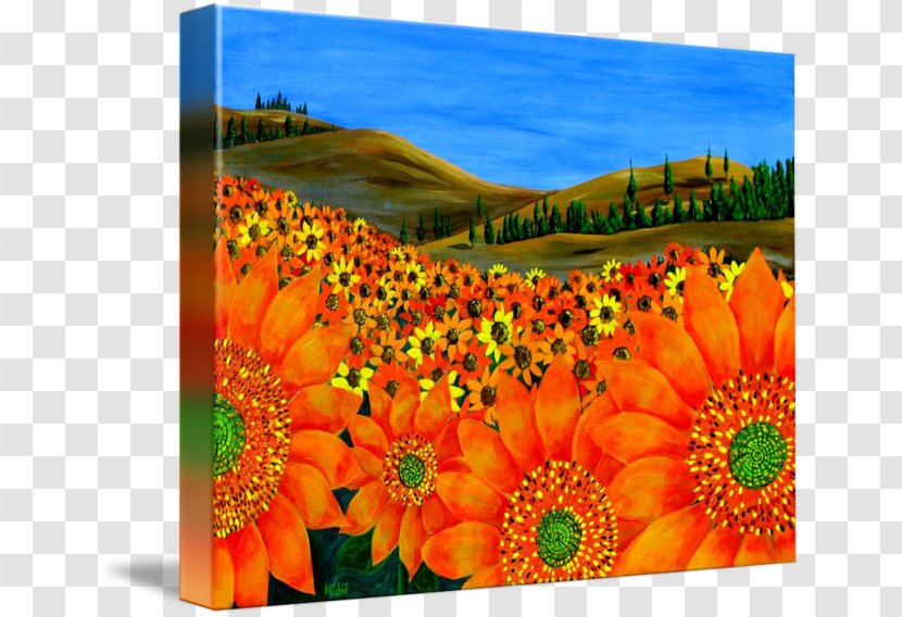 Acrylic Paint Painting Canvas Gallery Wrap T. Stipe - Daisy Family Transparent PNG