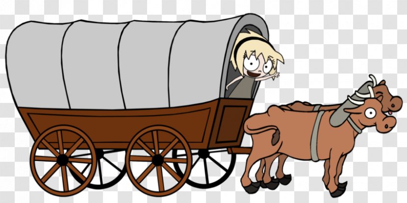 Ox-wagon Clip Art Pony - Rein - Covered Cartoon Transparent PNG