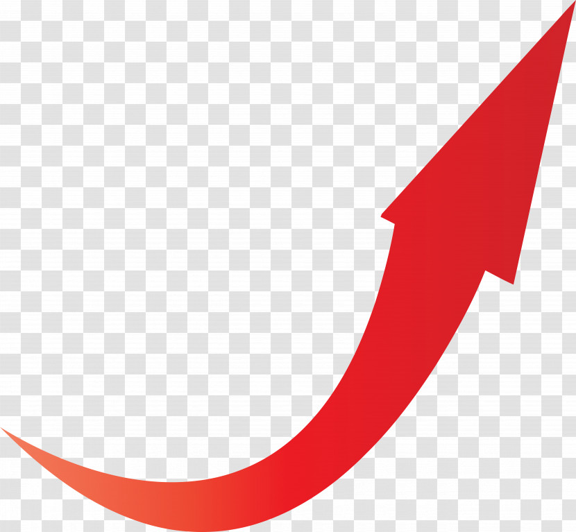 Red Line Font Crescent Logo Transparent PNG