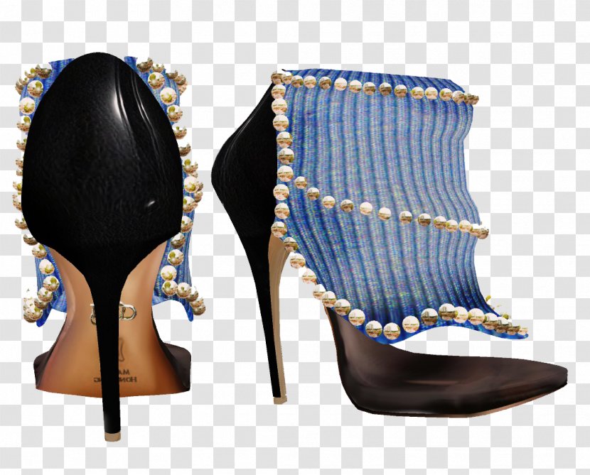 Cobalt Blue Boot High-heeled Shoe - Highheeled Transparent PNG