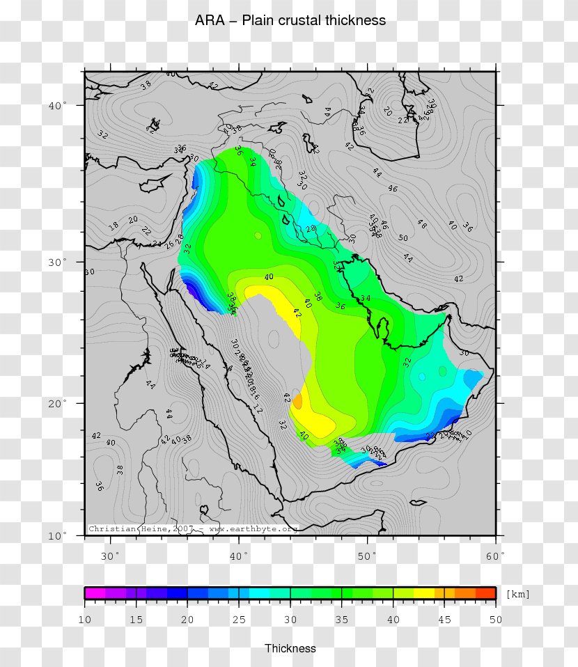 Water Map Ecoregion Line Organism - Diagram - Arabian Peninsula Transparent PNG