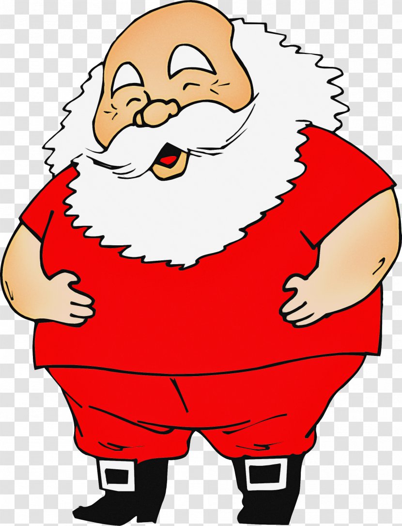 Santa Claus Cartoon - Thumb Beard Transparent PNG