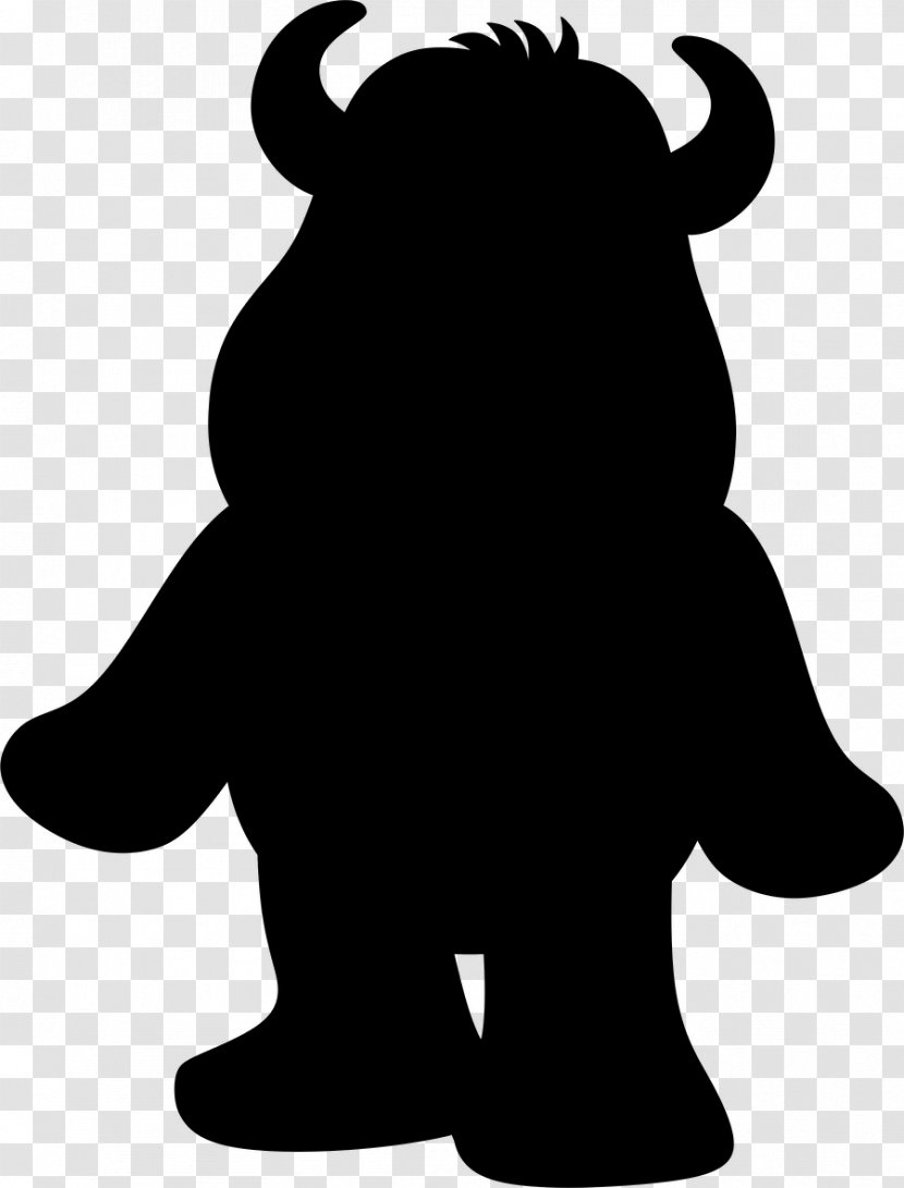 Bear Clip Art Character Silhouette Fiction - Blackandwhite Transparent PNG