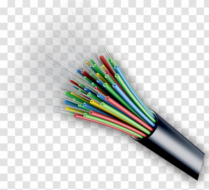 Electrical Cable Optical Fiber Internet - Distribution - Modem Transparent PNG