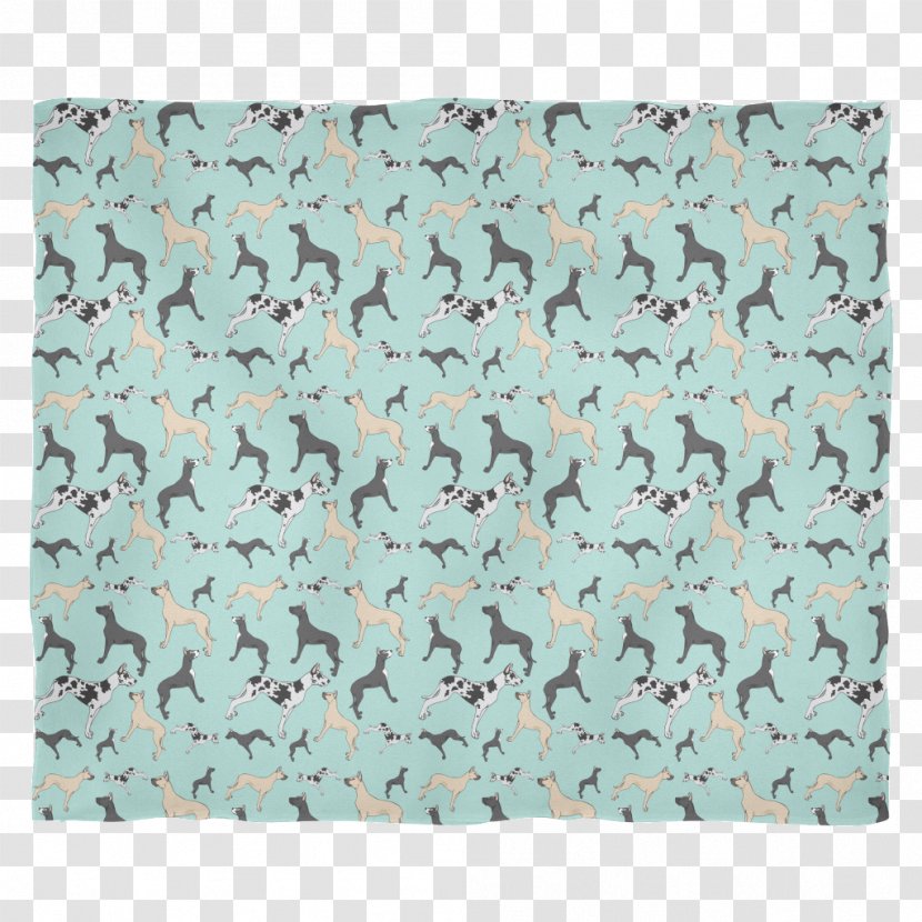 Dog Breed Place Mats Camouflage Turquoise Transparent PNG
