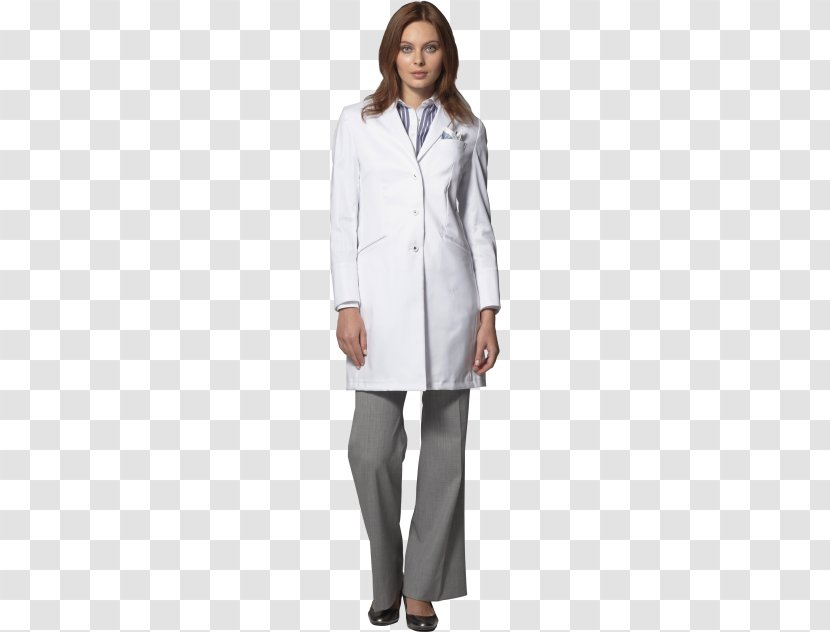 Lab Coats Salalah Dress Top Suit - Trench Coat Transparent PNG