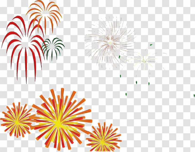 Fireworks Line Clip Art Event Plant - Holiday Transparent PNG