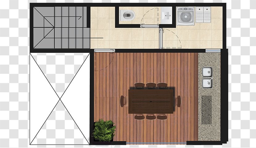 Terrace Roof Garden Floor Shed - Real Estate Transparent PNG