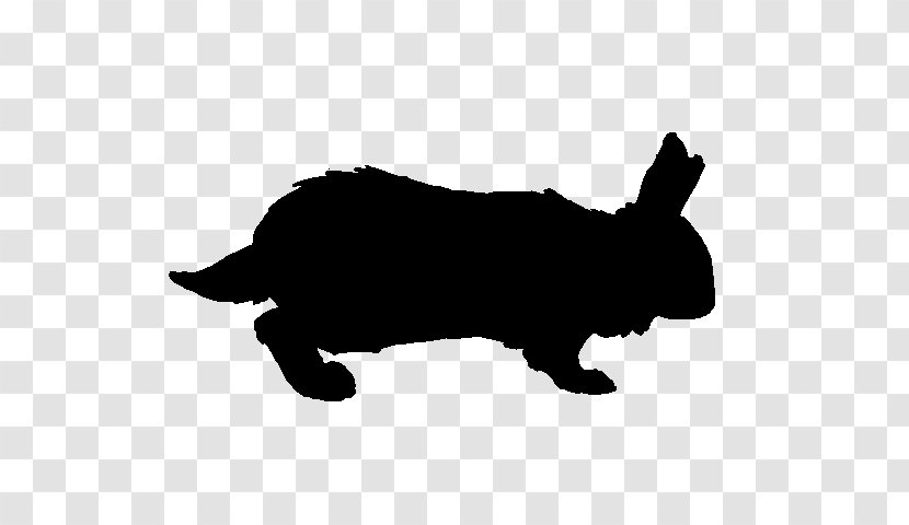 Domestic Rabbit Dog Hare Black & White - Tail - M Canidae Transparent PNG