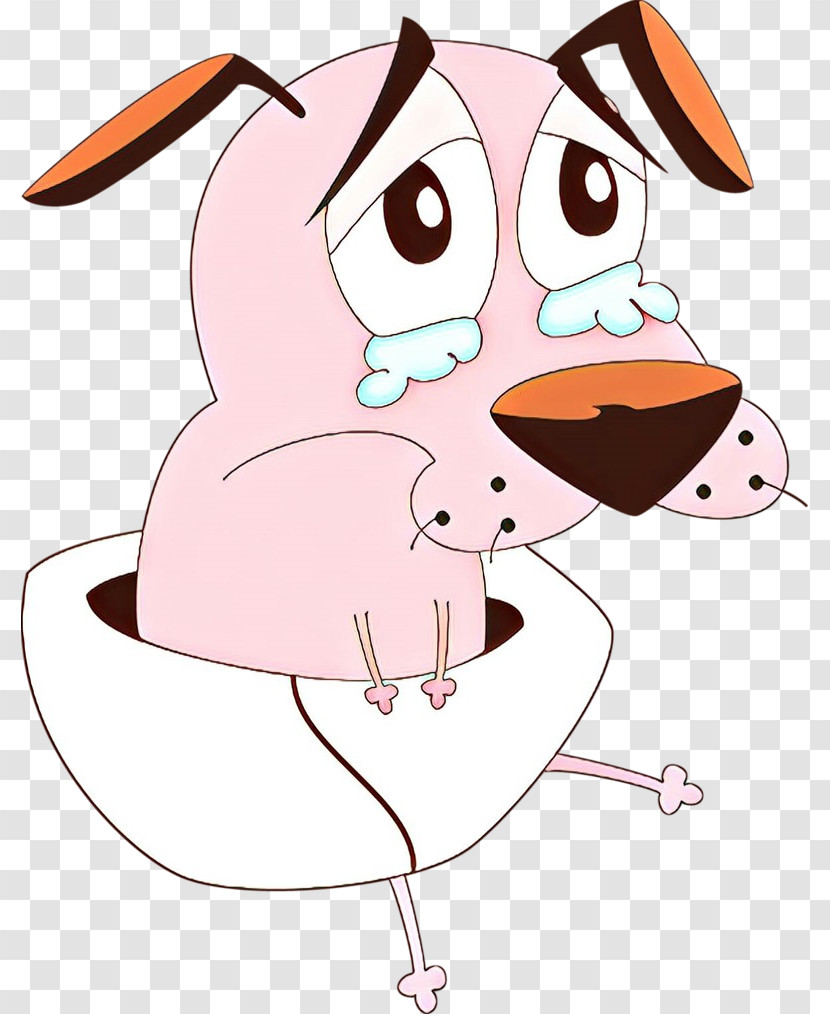 Cartoon Nose Pink Snout Ear Transparent PNG