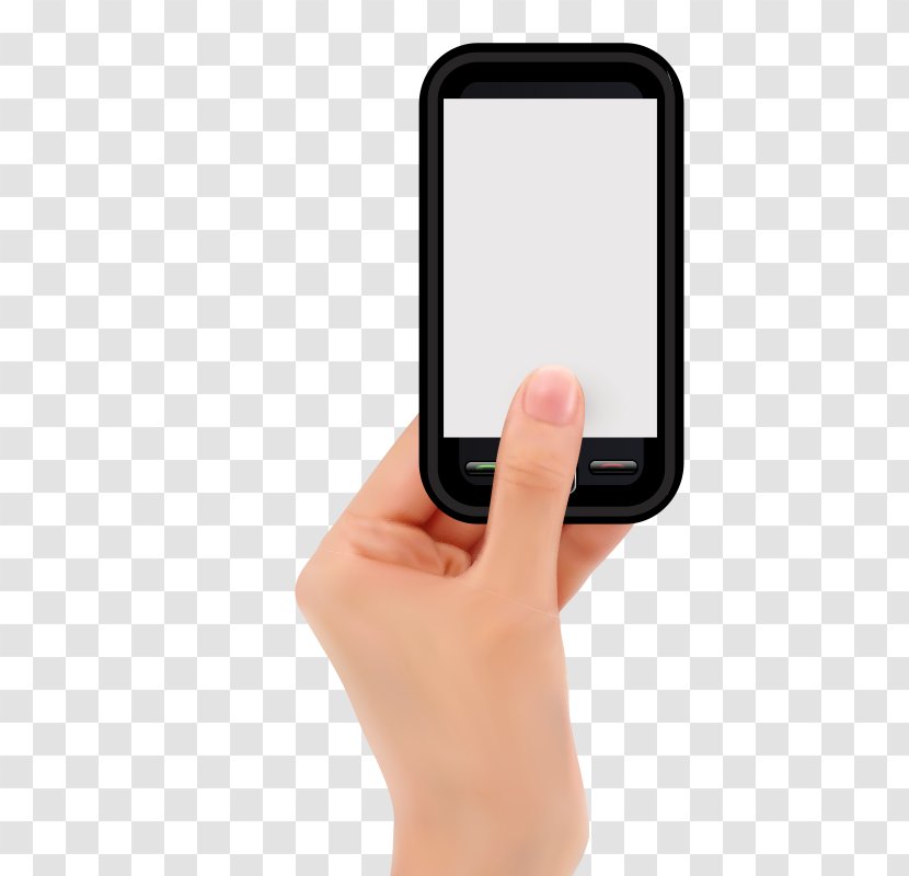 Mobile Phone Euclidean Vector Computer File - Gadget - Hand Transparent PNG