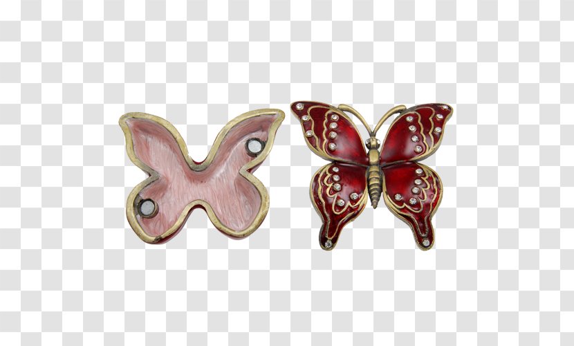Butterfly Insect Pollinator Invertebrate Jewellery - Red Transparent PNG