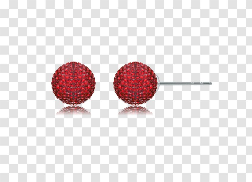 Earring Ruby Jewellery Cubic Zirconia Transparent PNG