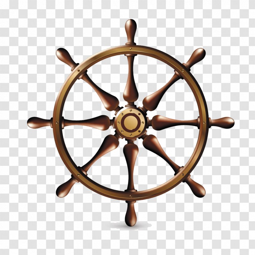 Ship's Wheel Helmsman - Ship - Helm Transparent PNG