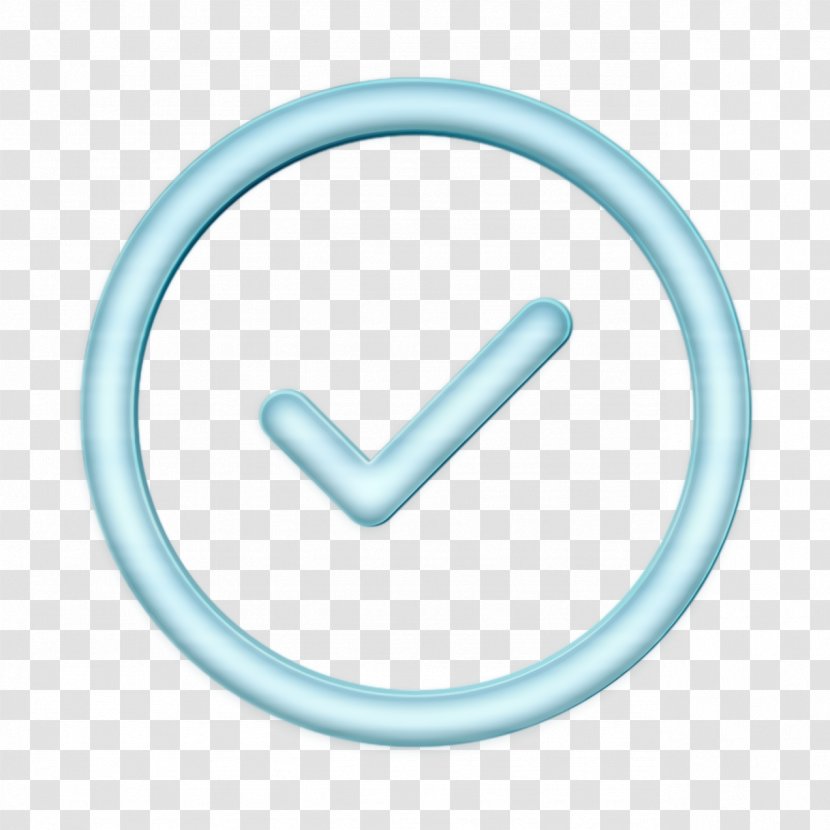 Check Mark Icon Correct Success - Symbol Turquoise Transparent PNG