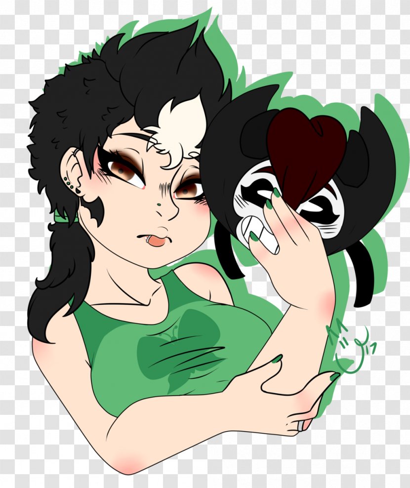 Black Hair Homo Sapiens Green Brown - Heart - Smile Transparent PNG