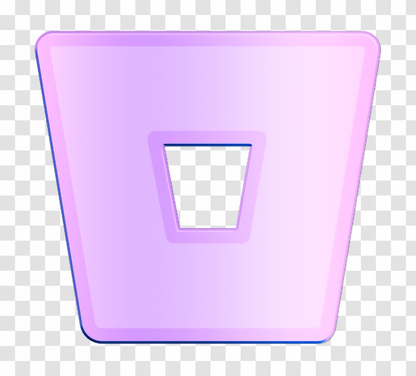 Bitbucket Icon - Violet - Rectangle Material Property Transparent PNG