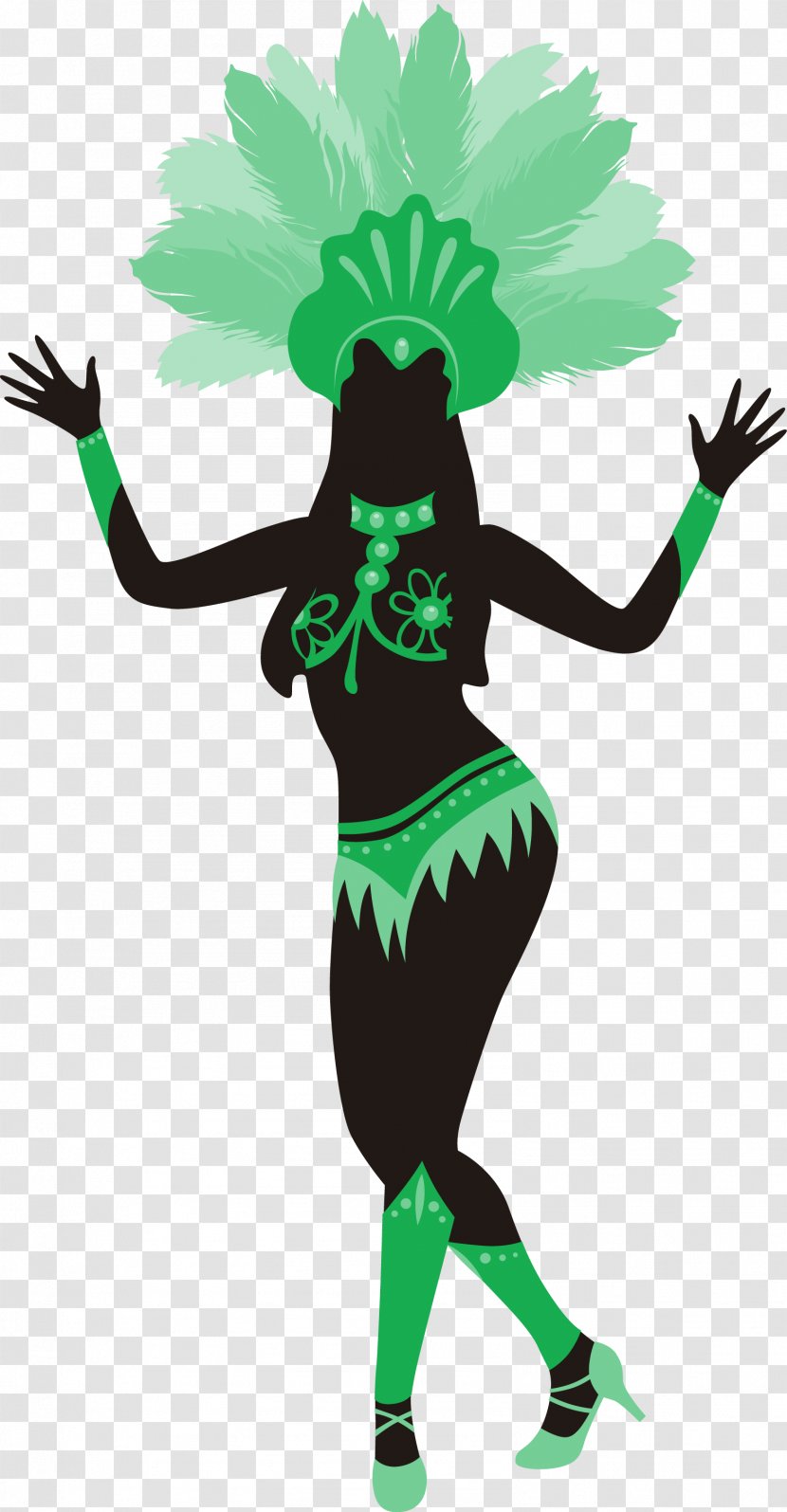 Carnival In Rio De Janeiro Caribbean Brazilian Costume Silhouettes - Brazil - Olympics Dancer Transparent PNG