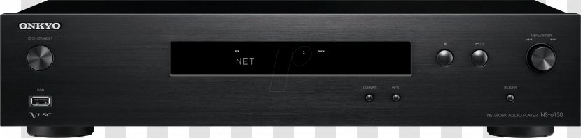 Onkyo Hi-Res Network Audio Player (NS-6130) Electronics Radio Receiver - Streaming Media Transparent PNG