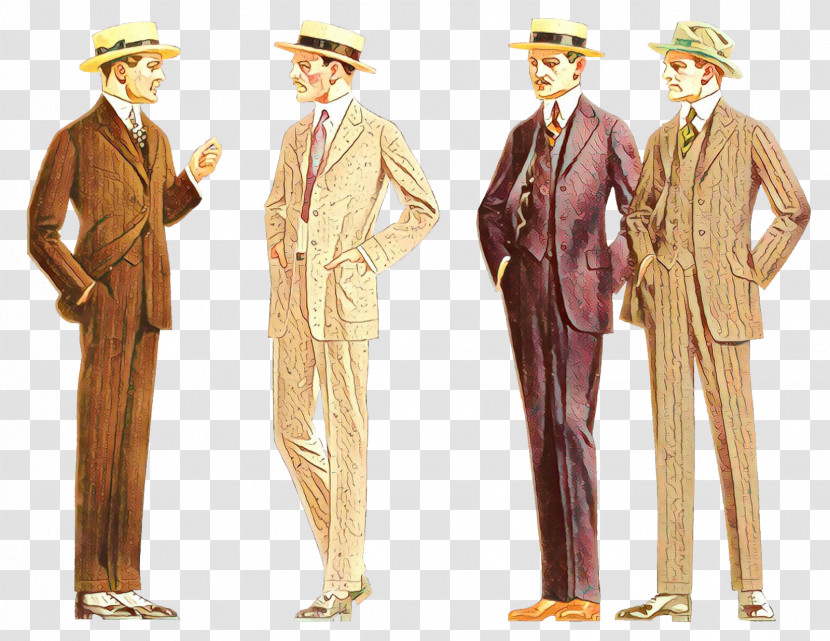 Standing Suit Male Gentleman Costume Design Transparent PNG