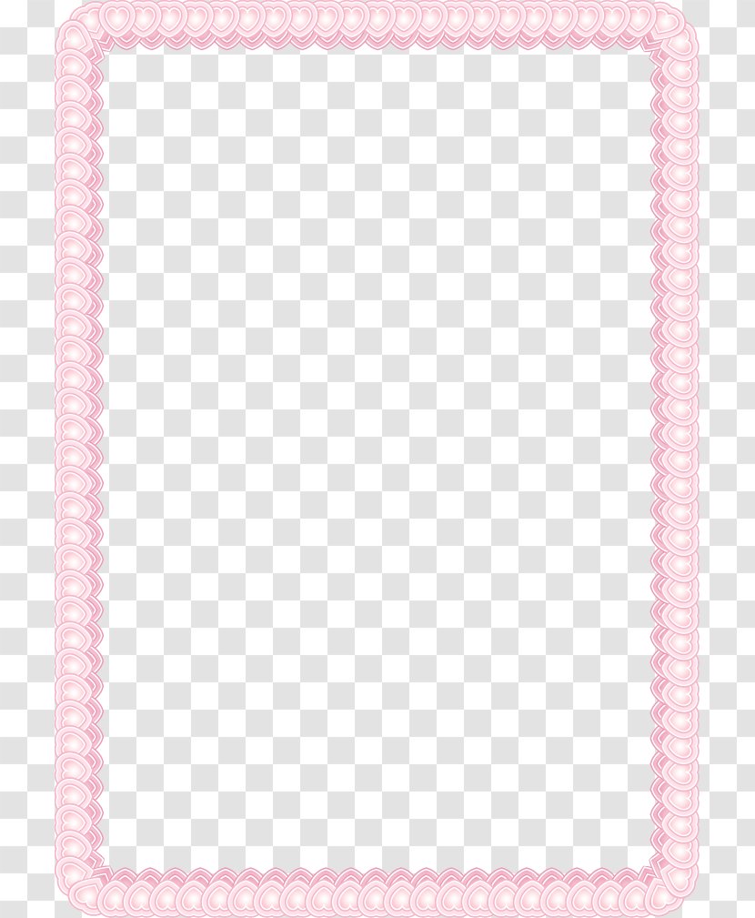 Placemat Textile Area Pattern - Pink Heart-shaped Frame Transparent PNG