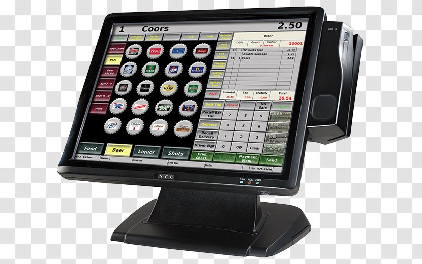 Point Of Sale Retail Cash Register System Sales - Hardware - Monitors Transparent PNG