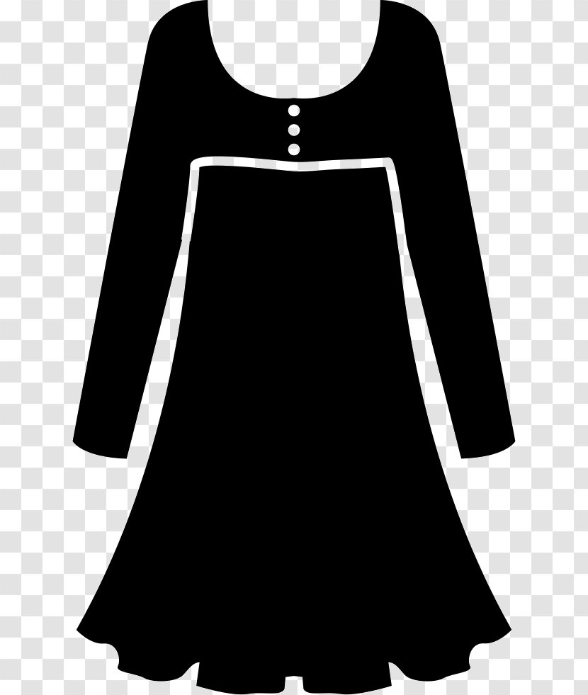 Long-sleeved T-shirt Dress Clothing - Little Black Transparent PNG