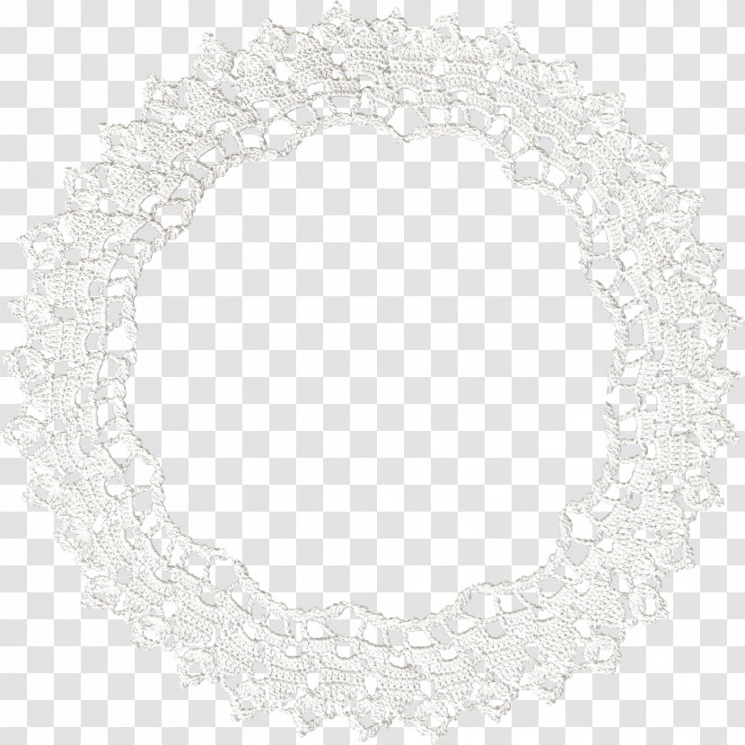 White Black Pattern - And - Lace Ring Transparent PNG