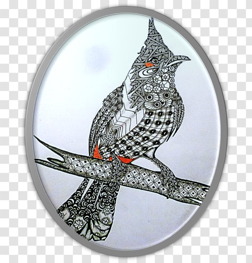 Bird Owl Christmas Ornament Fauna - Zetangle Transparent PNG