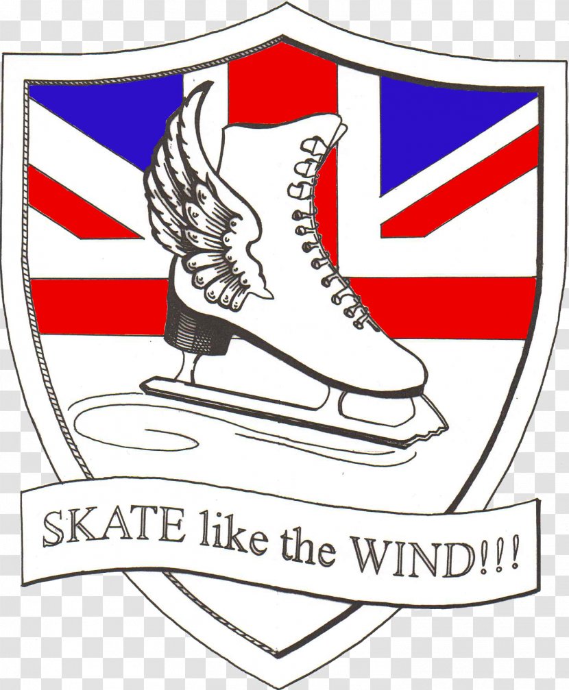 Skate Like The Wind Ice Skating Shoe Clip Art - Rink - Ride Day Transparent PNG