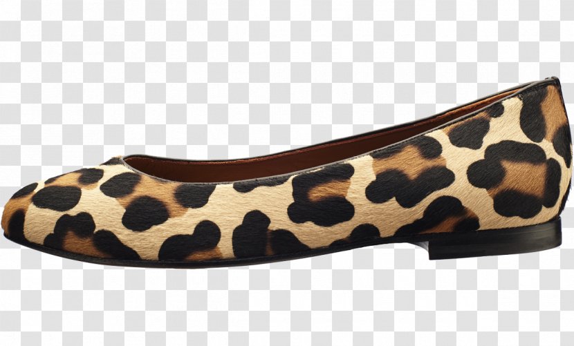 Leopard Ballet Flat Heel Foot Shoe Size - Cocoa Bean Transparent PNG