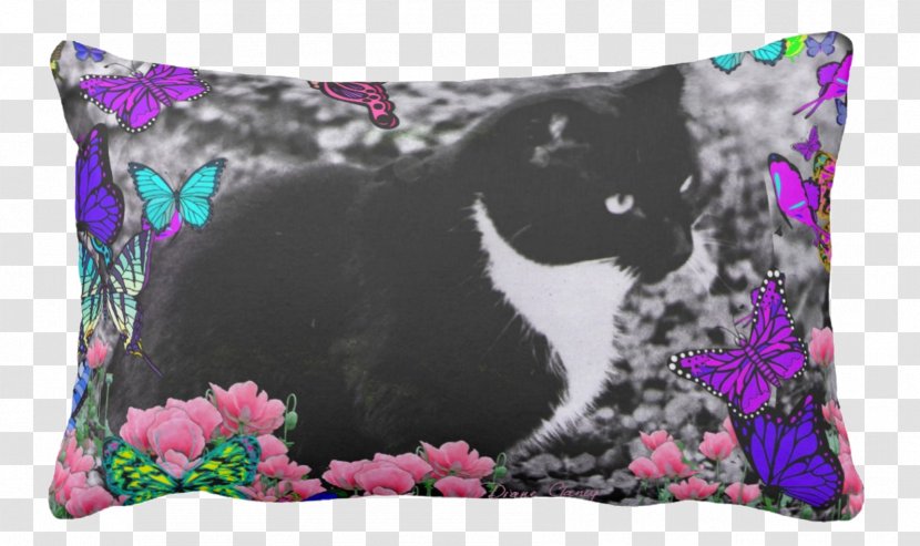Throw Pillows Cat Cushion Tuxedo - Bathroom Transparent PNG