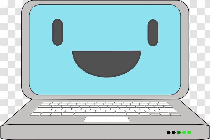 Laptop Cartoon Clip Art - Multimedia - Smile Cliparts Transparent PNG