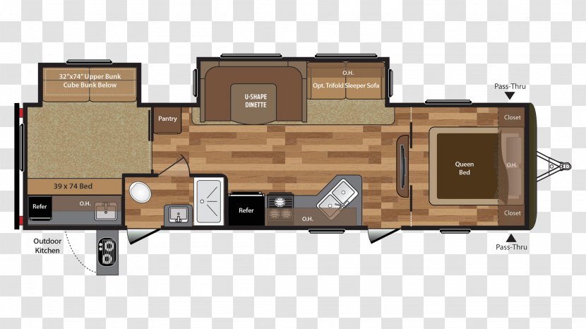 Noble RV Of Owatonna Campervans Caravan Floor Plan Vehicle - House - Keystone Rv Co Transparent PNG