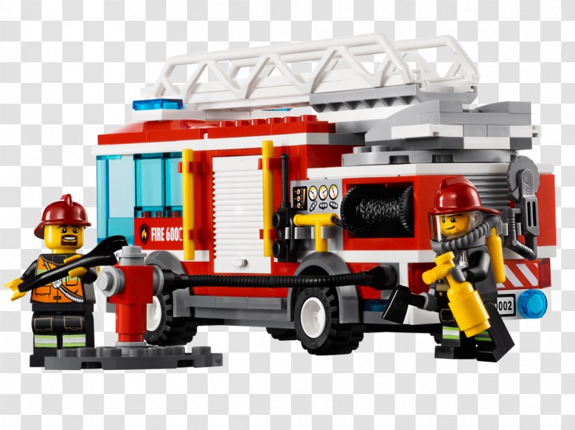 Lego City Toy Fire Engine Firefighter - Ideas - Hydrant Transparent PNG