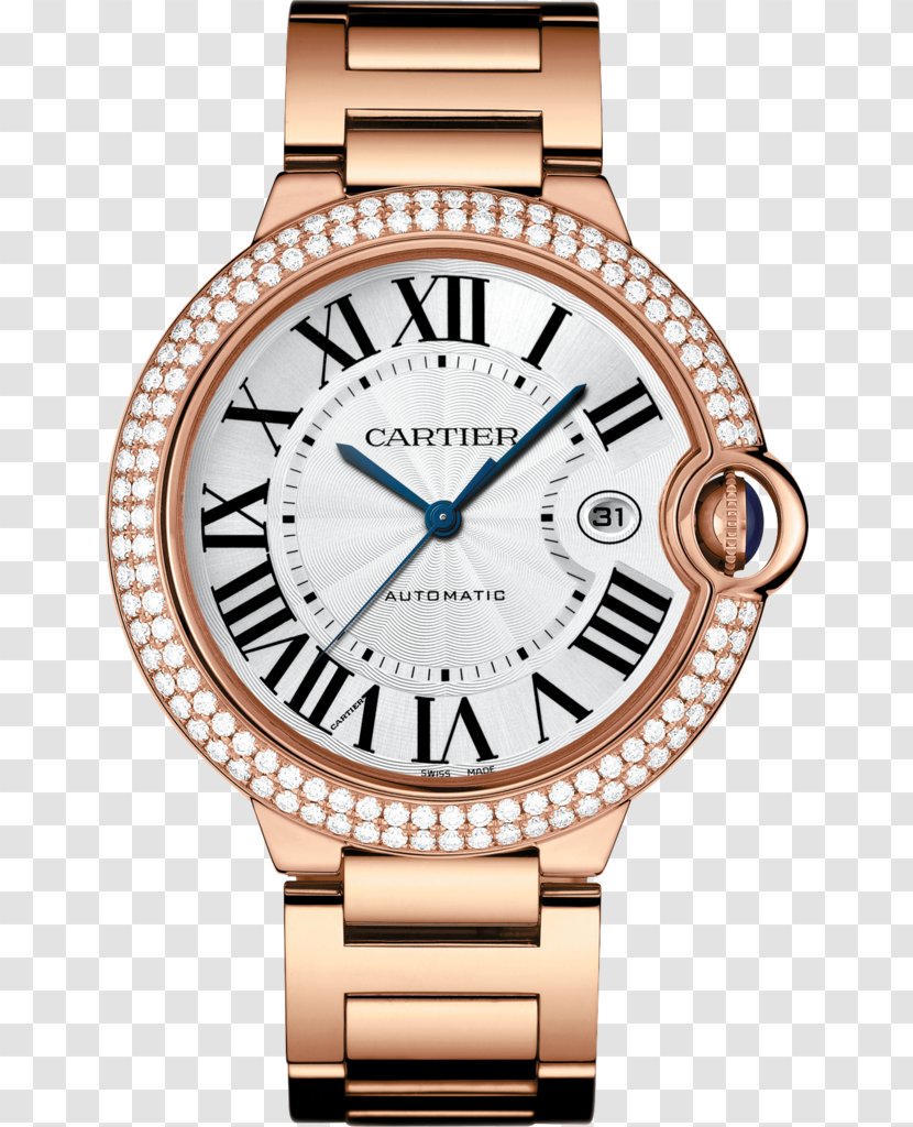 Cartier Ballon Bleu Watch Blue Gold - Brand Transparent PNG