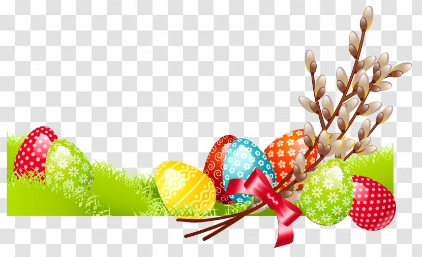 Easter Happiness Greeting Wish - Food - Deco With Eggs Clipart Picture Transparent PNG
