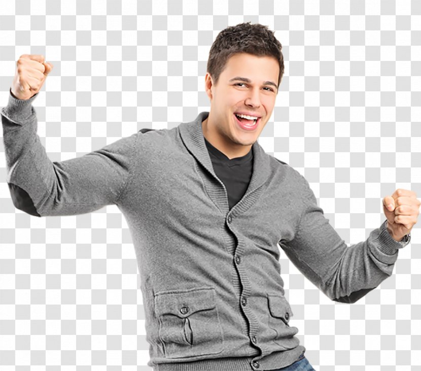 Gesture Thumb Happiness Clothing Photography - Happy Man Transparent PNG