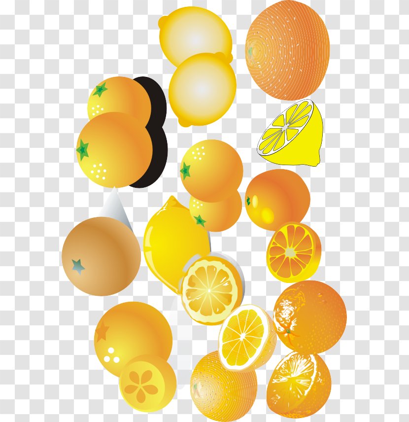 Lemon Mandarin Orange Valencia - Oranges Transparent PNG