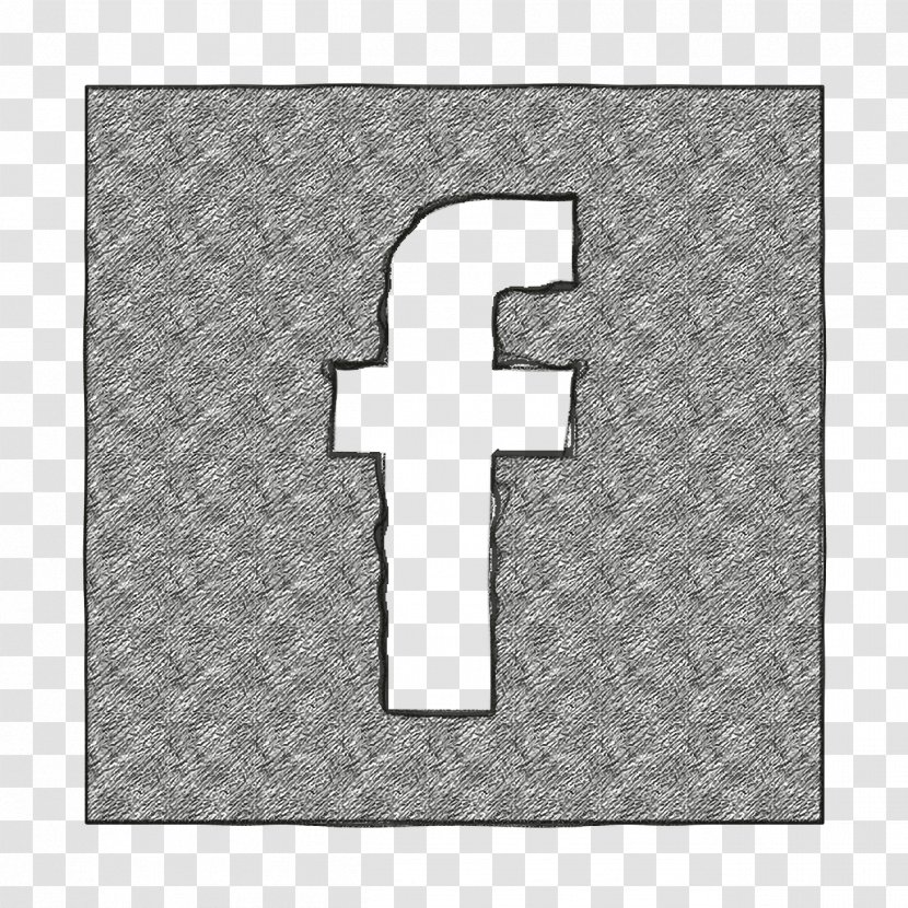 Facebook Icon Solid Social Media Logos - Cross - Metal Tile Transparent PNG