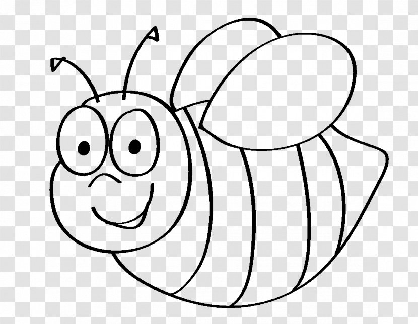 Bumblebee Coloring Book Insect Honey Bee - Cartoon Transparent PNG
