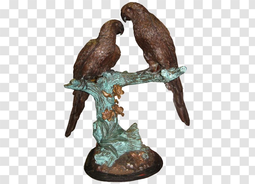 Bronze Sculpture Parrot Marble Statue Transparent PNG