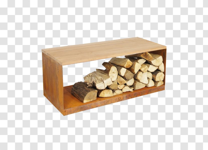 OFYR Steel Wood Storage Barbecue Ofyr WS-B Bench Weathering - Butcher Block - Firewood Shed Transparent PNG