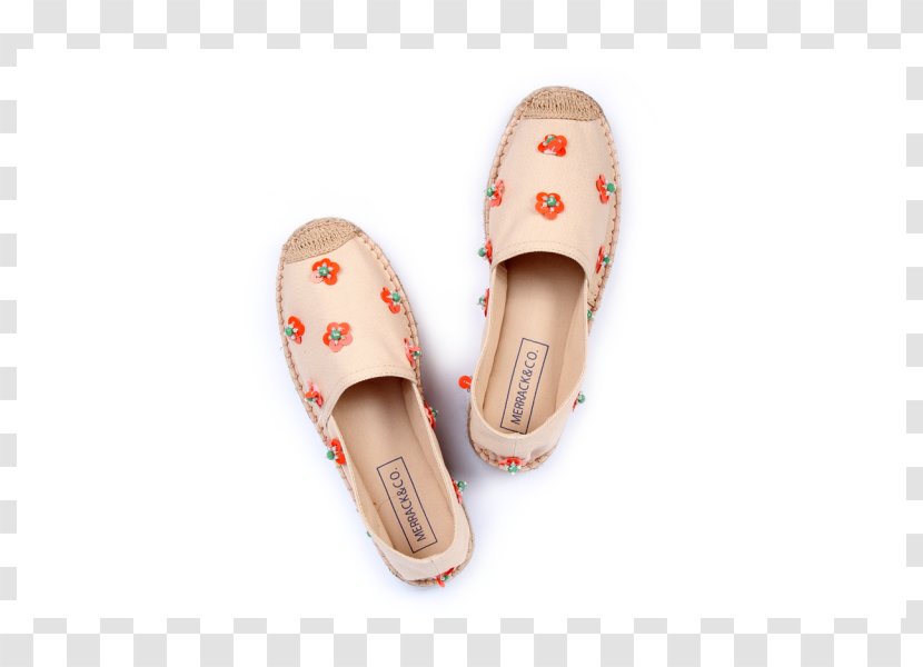 Slipper Espadrille Shoe Sandal Wedge - Cotton Transparent PNG