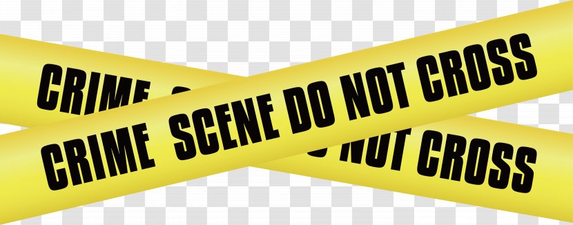 Crime Scene Barricade Tape Blood Residue Police - Youtube - Yellow Cross Seal Transparent PNG