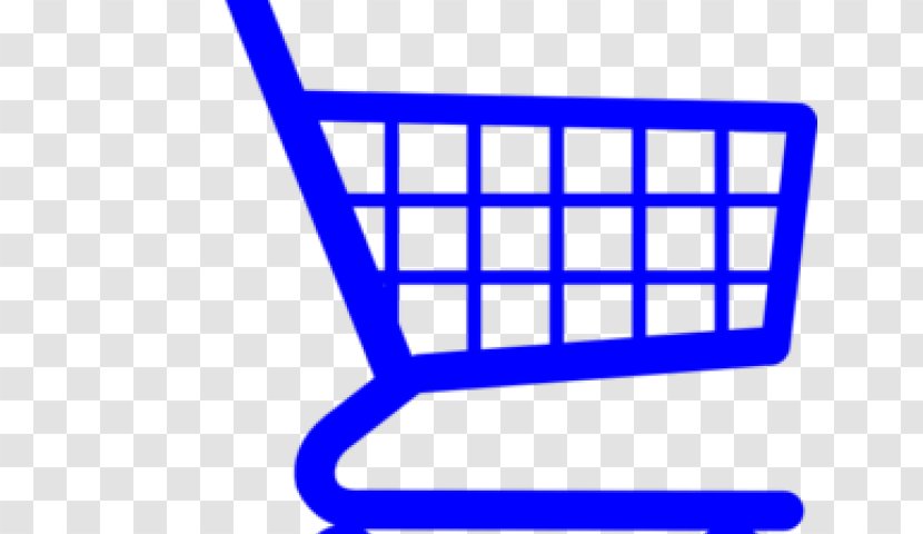 Shopping Cart - Electric Blue Basket Transparent PNG
