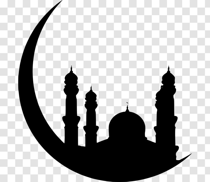 Ramadan Fasting In Islam Muslim Eid Al-Fitr - Black And White Transparent PNG