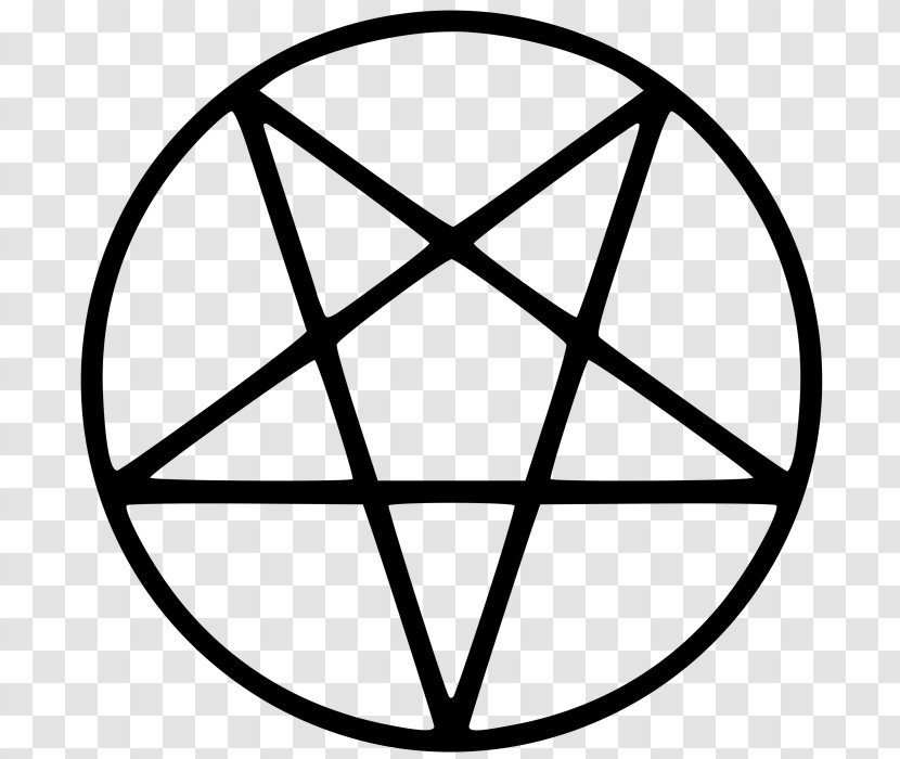 Pentagram Star Wicca Pentacle - Black Transparent PNG