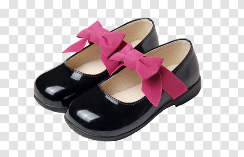 Dress Shoe Child Leather Boot - Flower - Korean Girls Princess Small Heels Transparent PNG