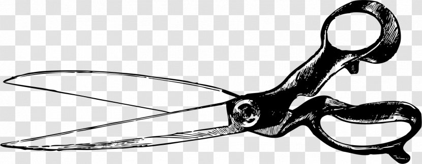 Scissors Royalty-free Clip Art - Black And White Transparent PNG